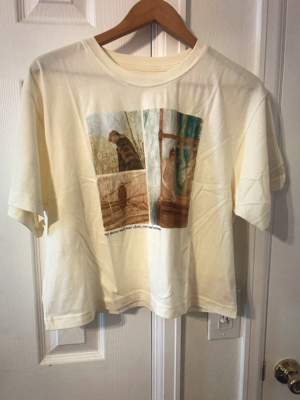 Taylor Swift Cream Short-Sleeve Graphic Tee